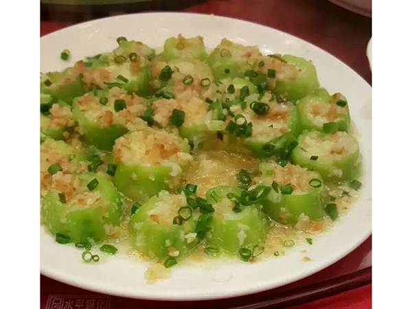 清蒸丝瓜肉末